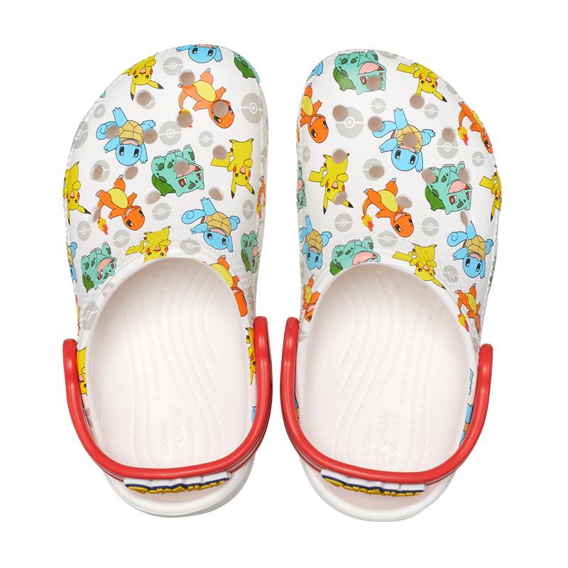 クロックス crocs【キッズ サンダル】Classic Pokemon Clog K/クラシック ポケモン クロッグ K /ホワイト×マルチ｜☆｜famshoe｜03