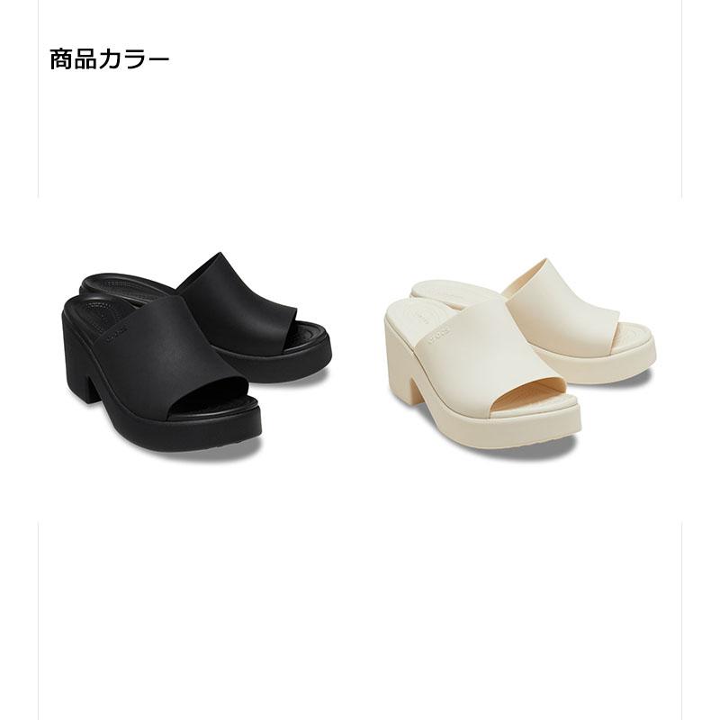 クロックス crocs【レディース サンダル】Brooklyn Slide Heel /ブルックリン スライド ヒール/ブラック×ブラック｜●｜famshoe｜09