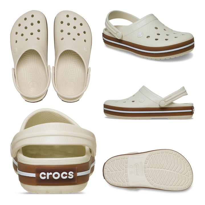 crocs クロッグサンダル クリーム色*4 crocs（クロックス） crocs【キッズ サンダル】Crocband Gum Clog K
