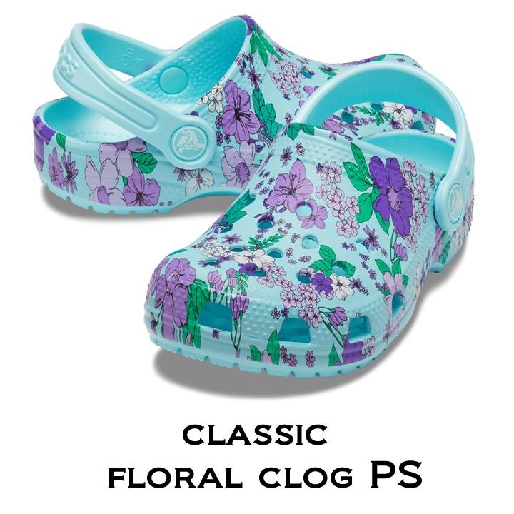 crocs floral clog
