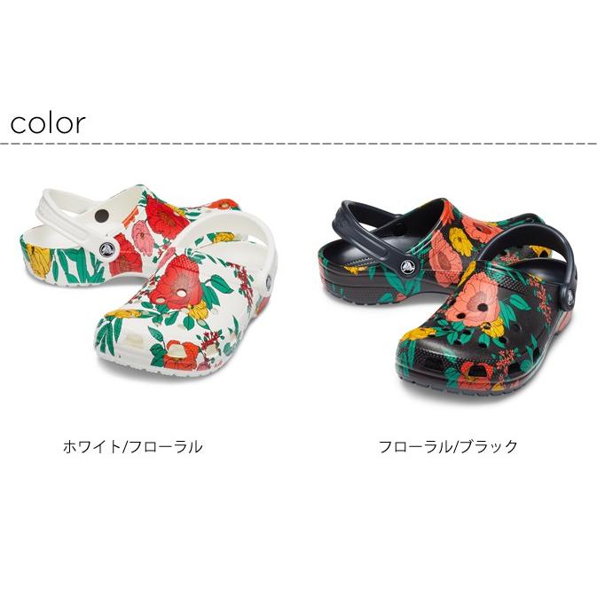 floral crocs