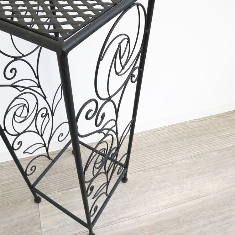 ビンテージ サイドテーブル フラワースタンド 花台 剥離 ビンテージ