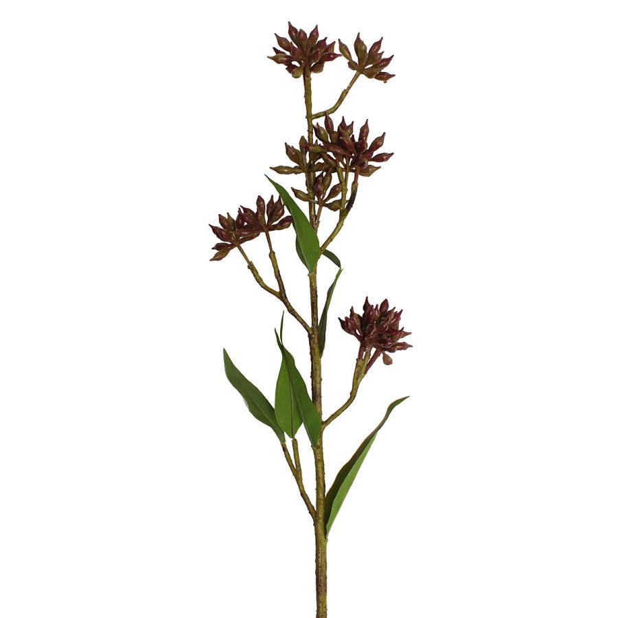 フェイクグリーン ユーカリの実 レッド 造花 1セット（6点）7594915