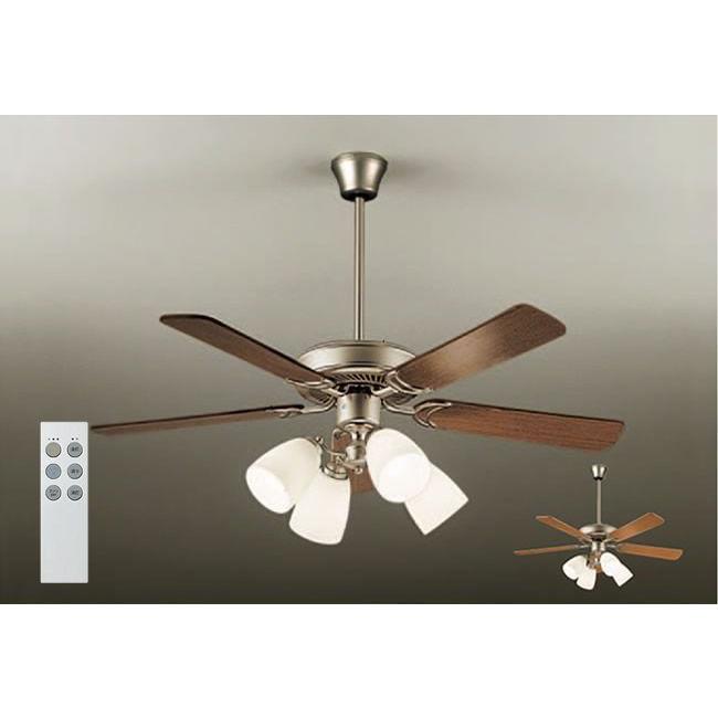 DAIKO ダイコー シーリングファン ASN-008S シルバー＆ウッド調 DAIKO