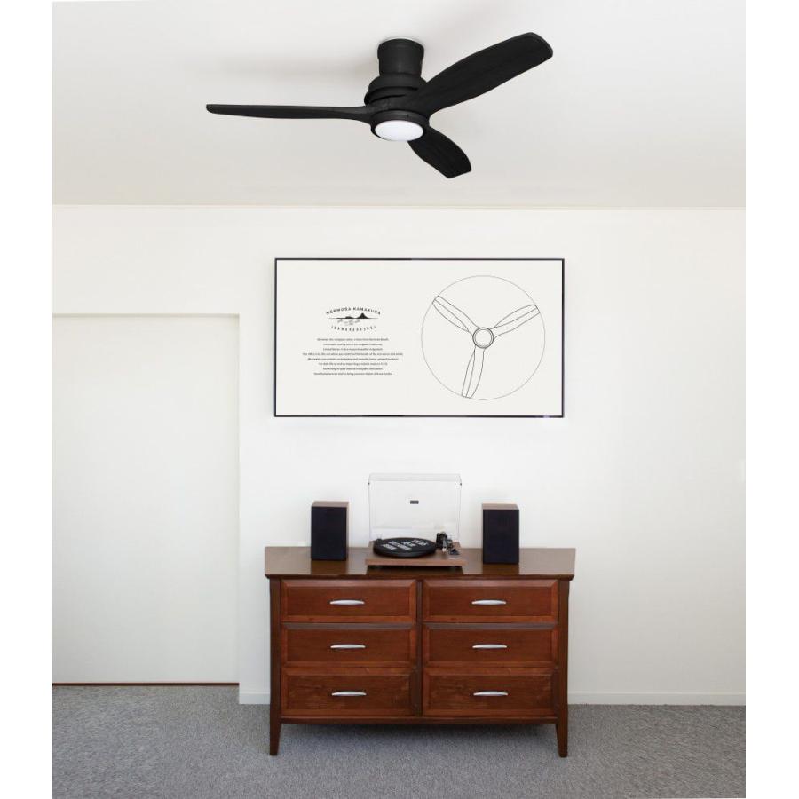 HERMOSA（ハモサ） 長期保証 BAR WOOD CEILING FAN CF-006DCBK 薄型 