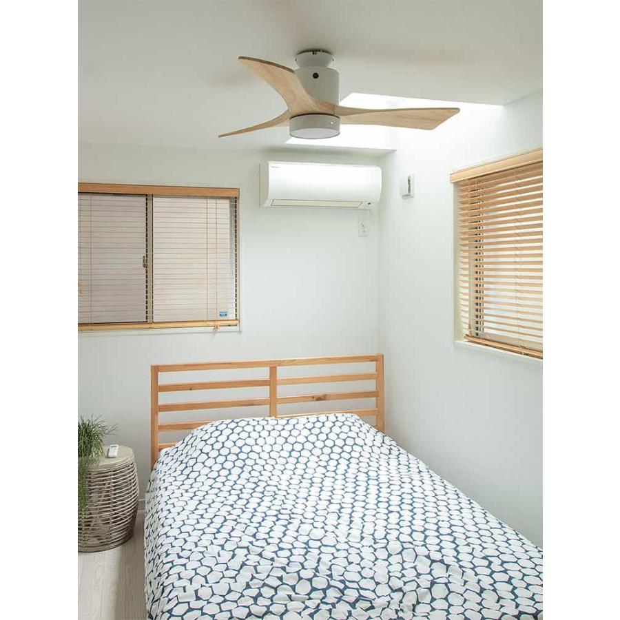 即日発送 長期保証 【グッドデザイン賞受賞】FAZOO  FAN IF0160L-WH 薄型 LED 1灯 調光 DCモーター 大風量 ファズー ホワイト シーリングファン ライト IAE-001_4
