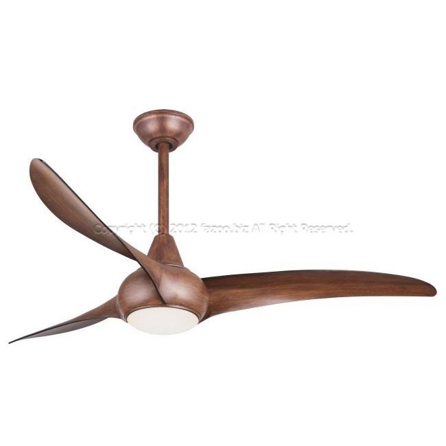 LightWave 木目 ハワイ輸入ファン軽量 LED 1灯 調光 大風量