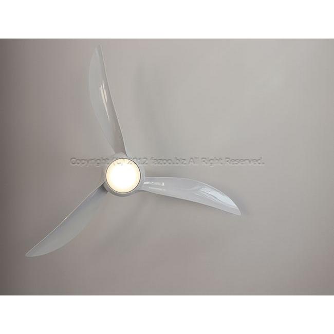 LightWave ホワイト LED 1灯 調光 大風量 吹き抜け 傾斜天井 ミンカエアー シーリングファン ライト IMAB-047 ...