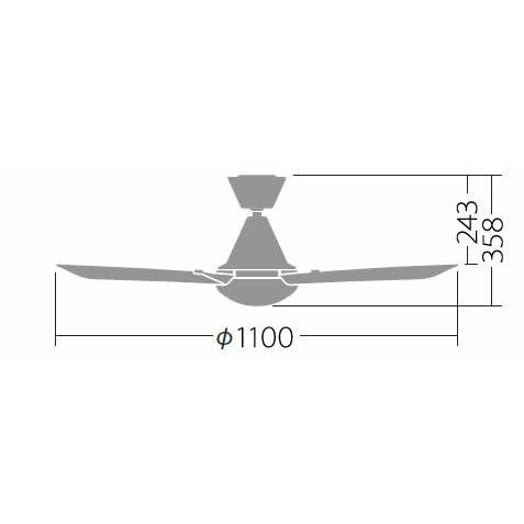 KOIZUMI（コイズミ） 長期保証 大風量 吹き抜け 傾斜天井 ホワイト