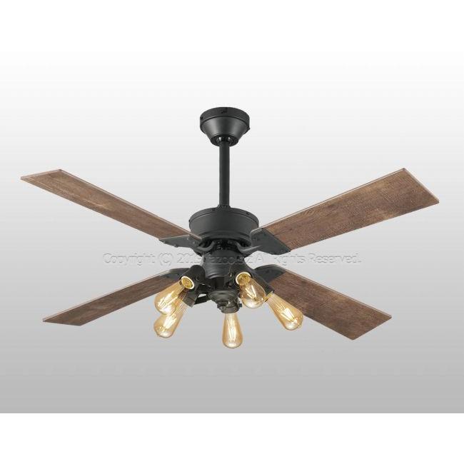 モダンシーリングファン ダークブラウン 5灯 ODELIC 即日発送 長期保証 軽量 LED 5灯 調光 大風量 吹き抜け