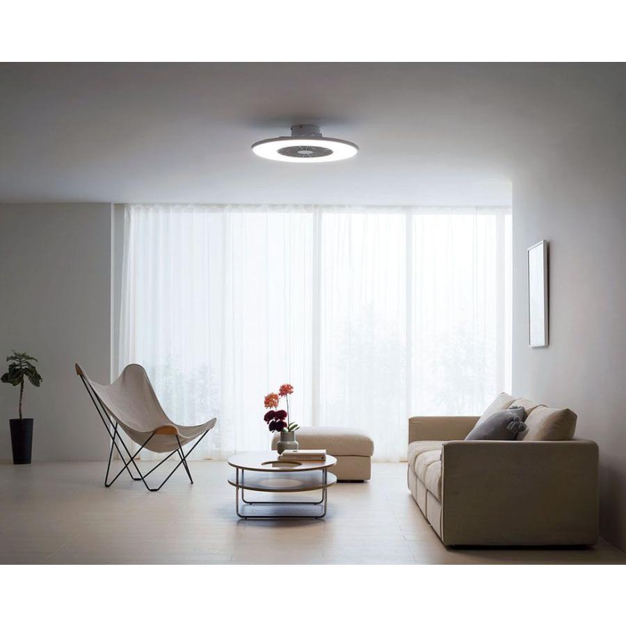 長期保証 FLAT FAN [フラットファン] 薄型 小型 軽量 LED 1灯 明るさ8畳 調光 DCモーター オーデリック ホワイト シーリングファン ライト ONE-001