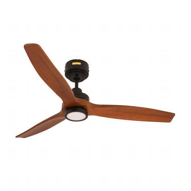 長期保証 JAVALO ELF DCモーター REAL wood blades JE-CF044BK LED 1灯 調光 DCモーター 傾斜天井 ライフオンプロダクツ シーリングファン ライト WCE-037_1
