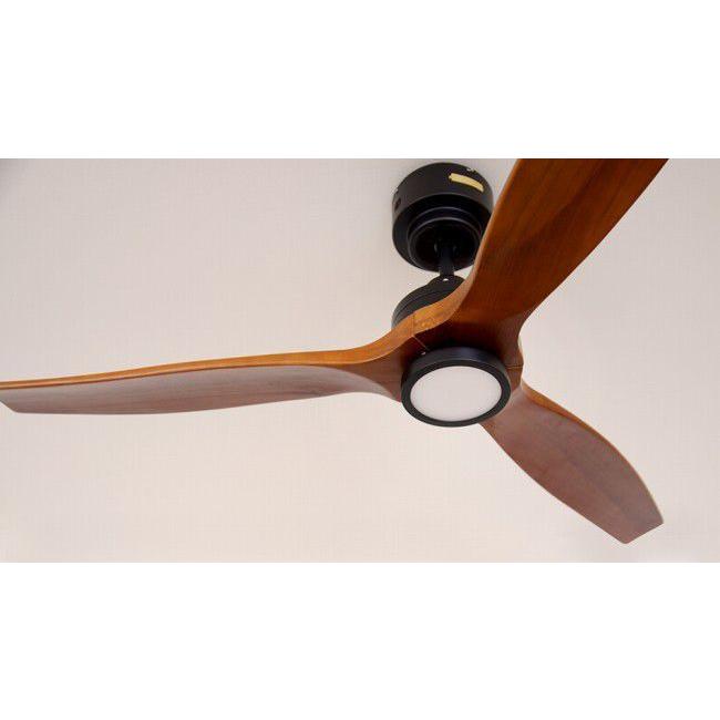 長期保証 JAVALO ELF DCモーター REAL wood blades JE-CF044BK LED 1灯 調光 DCモーター 傾斜天井 ライフオンプロダクツ シーリングファン ライト WCE-037_2