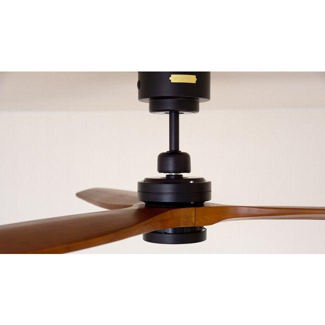 長期保証 JAVALO ELF DCモーター REAL wood blades JE-CF044BK LED 1灯 調光 DCモーター 傾斜天井 ライフオンプロダクツ シーリングファン ライト WCE-037_4