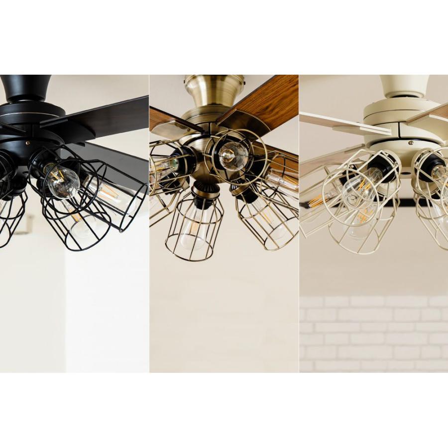 長期保証 JAVALO ELF Modern Collection フィラメントLED JE-CF048-GD 軽量 LED 6灯 ライフオンプロダクツ シーリングファン ライト WCE-041 