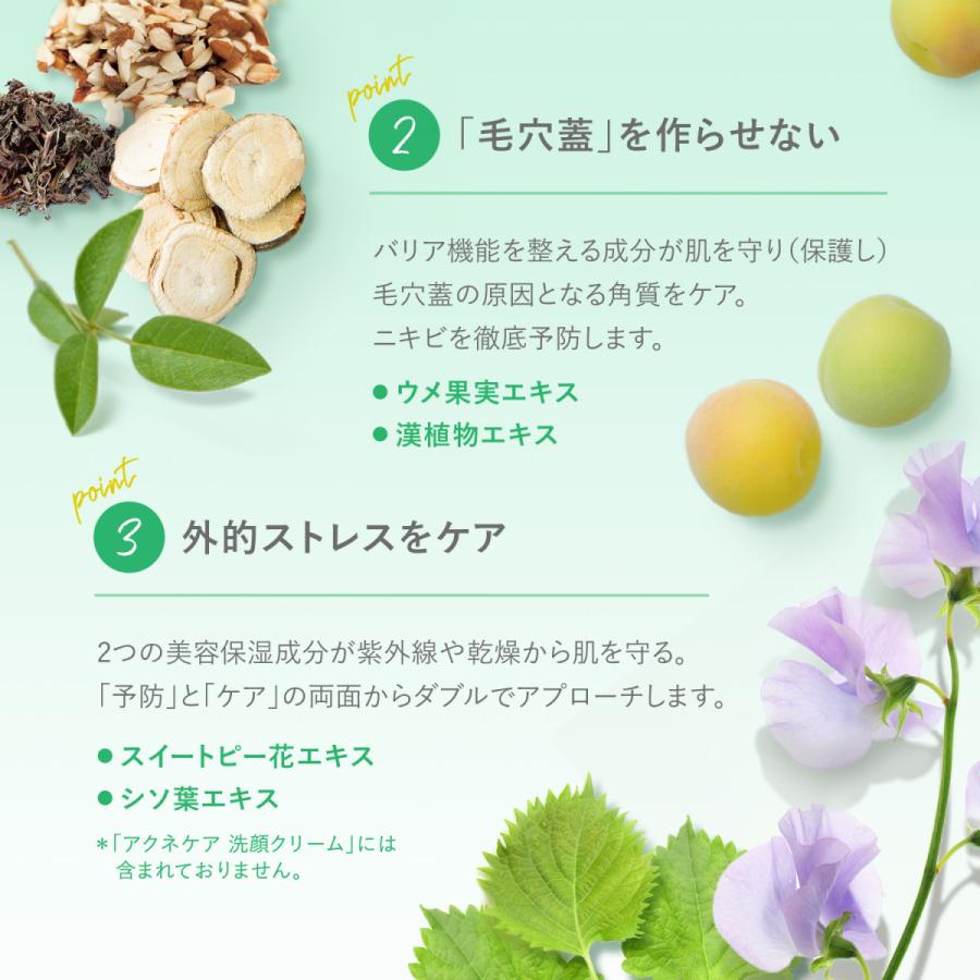 アクネケア 洗顔クリーム＜医薬部外品＞ 3本 洗顔 洗顔料 洗顔フォーム ニキビ ニキビケア 毛穴 角栓 石鹸 無添加 敏感肌 おでこ マスク ファンケル FANCL 公式 | FANCL | 09