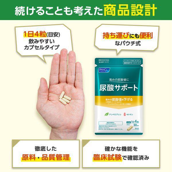FANCL（ファンケル） 尿酸サポート 機能性表示食品 90日分