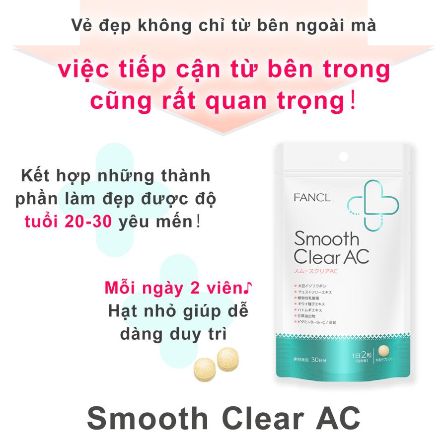 Smooth Clear AC 90days 【FANCL offical】Vietnamese page ファンケル スムースクリア AC 90日分 [supplement soy isoflavone aglycon vitamin]｜fancl-y｜04