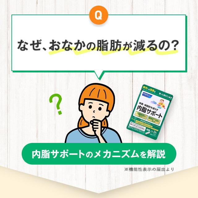 【ポイント15%】内脂サポート 機能性表示食品 30日分 内臓脂肪 サプリメント サプリ ブラックジンジャー ないしさぽーと 短鎖脂肪酸 ファンケル FANCL 公式｜fancl-y｜13