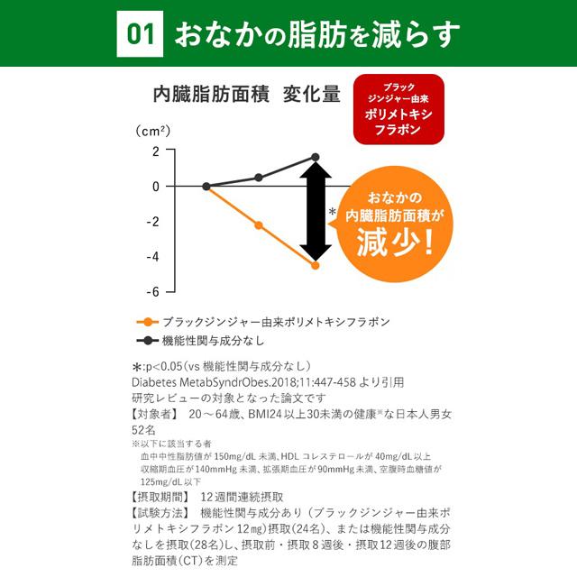 【ポイント15%】内脂サポート 機能性表示食品 30日分 内臓脂肪 サプリメント サプリ ブラックジンジャー ないしさぽーと 短鎖脂肪酸 ファンケル FANCL 公式｜fancl-y｜09