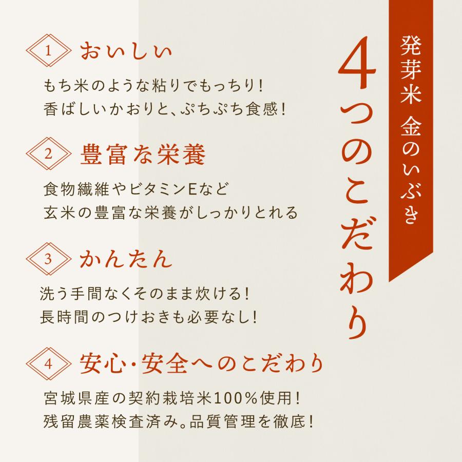 発芽米 金のいぶき 4kg 発芽玄米 玄米 米 お米 ギャバ 健康食品 gaba 食物繊維 マクロビ 栄養食 健康米 カルシウム ファンケル FANCL 公式｜fancl-y｜05