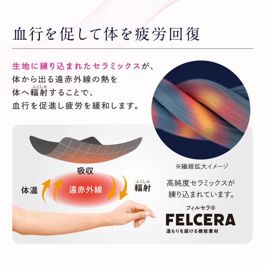 ほぐれるルームウェア 7分袖 パイル 一般医療機器 レディース 女性