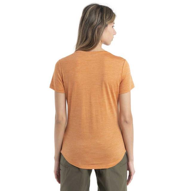 アイスブレーカー レディース Tシャツ 半袖Tシャツ Sphere II Scoop Merino カラー:Earth Heather｜fancygirl｜02