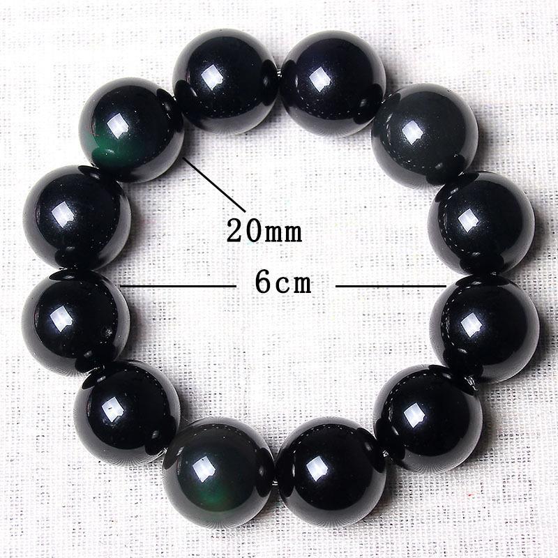 ブレスレット メンズ 男女兼用 パワーストーン 天然石 黒曜石
