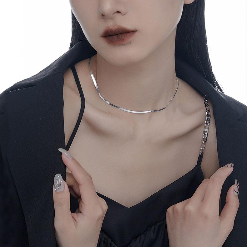 ネックレス チョーカー ショートネックレス レディース シルバー