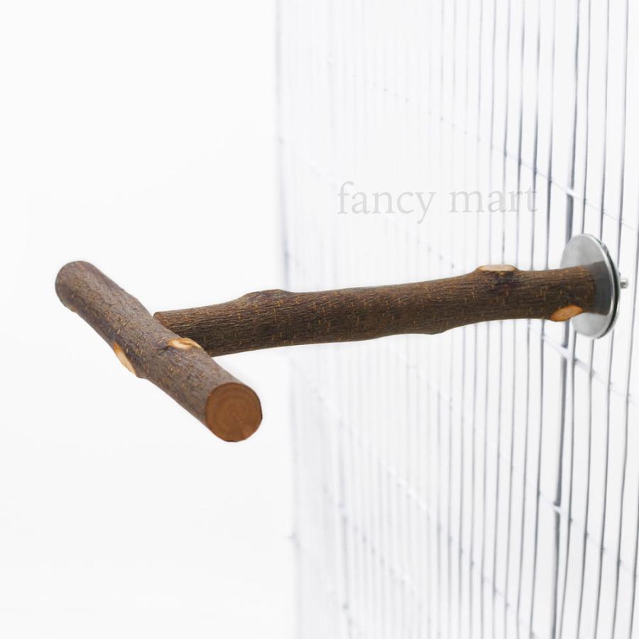 止まり木 T型 りんごの木 セキセイインコ コザクラインコ 文鳥 リンゴ