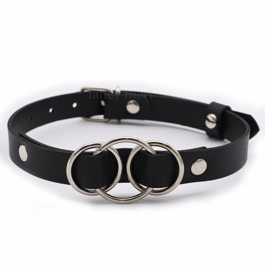 チョーカー レディース メンズ 男女兼用 シルバー Oリング チャーム