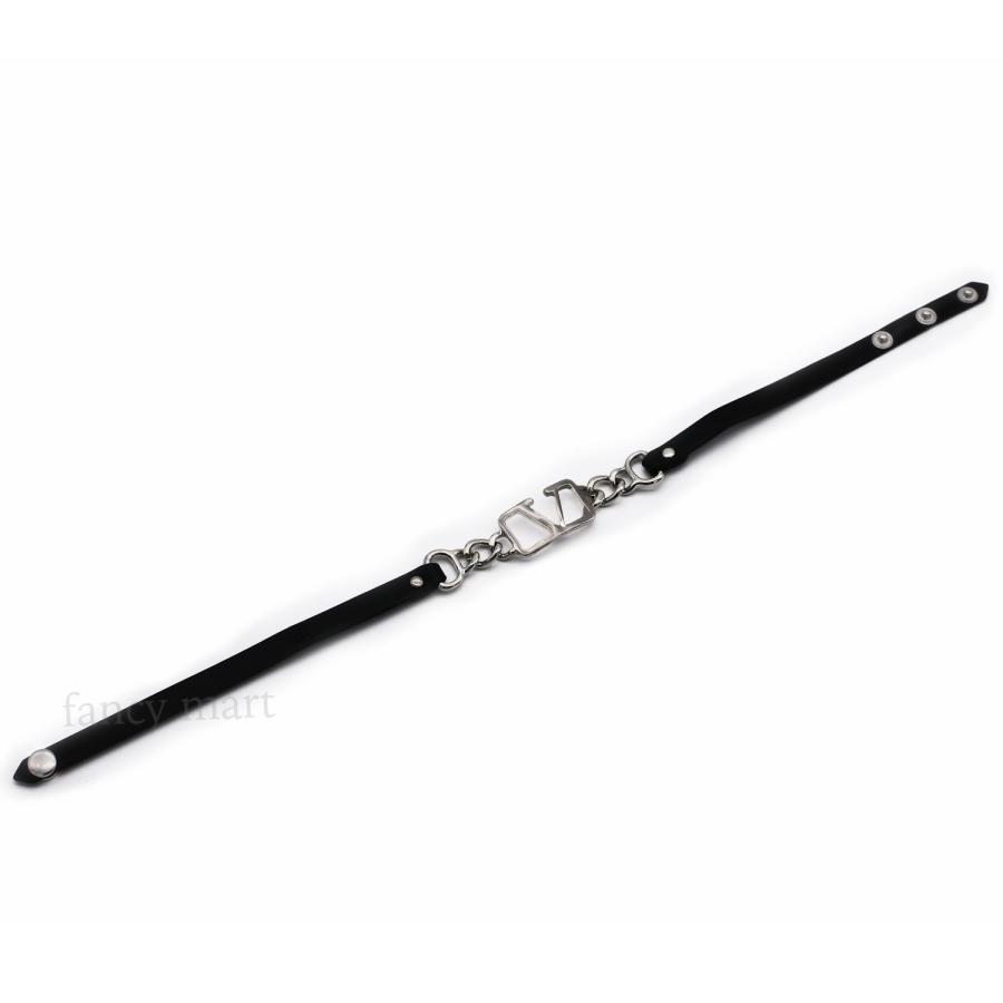 チョーカー レディース シルバー V型 チャーム レザー 黒 首飾り 首元