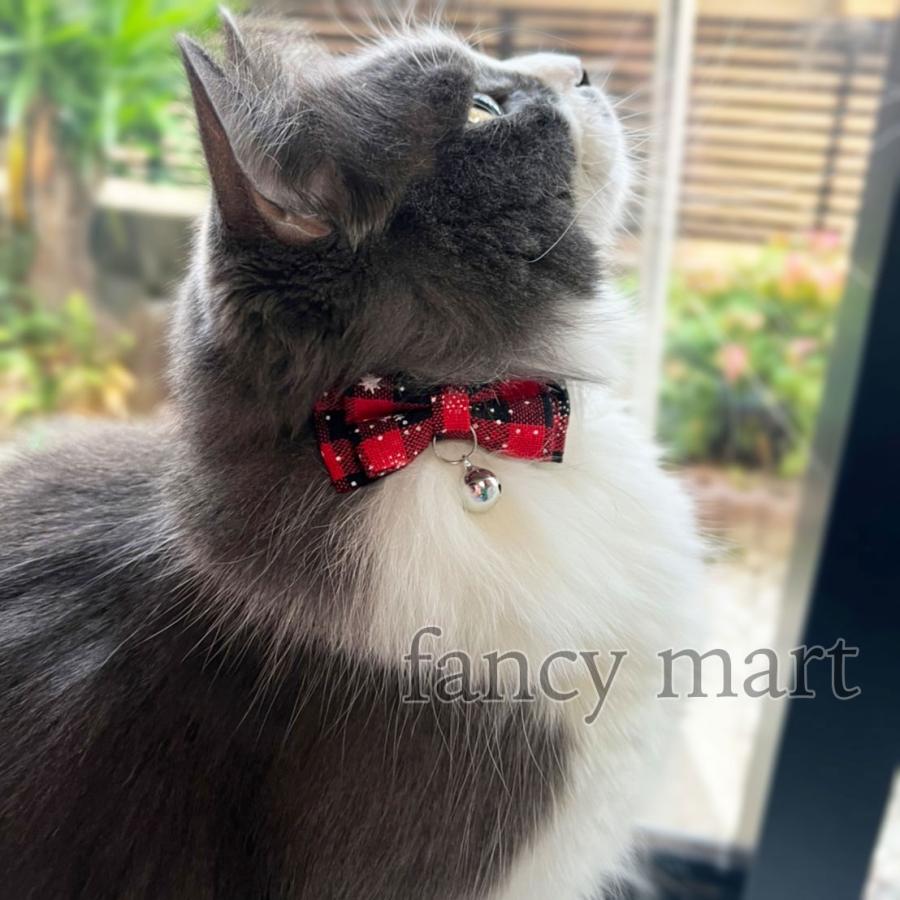 猫 ねこ 猫用 首輪 クリスマス ペット 可愛い リボン セーフティ