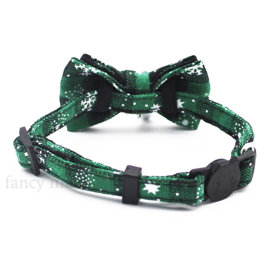 猫 ねこ 猫用 首輪 クリスマス ペット 可愛い リボン セーフティ