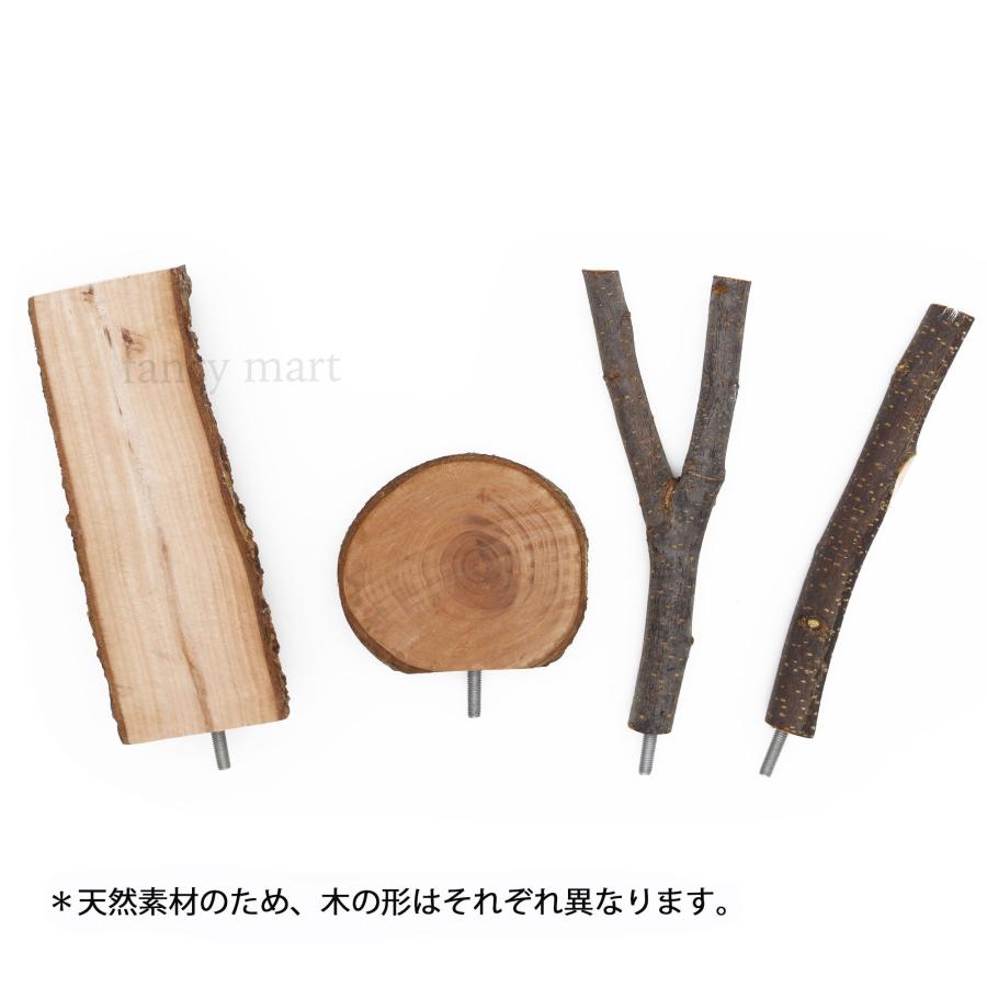 小動物 モモンガ 止まり木 ステージ 4点 セット 爪研ぎ ステップ