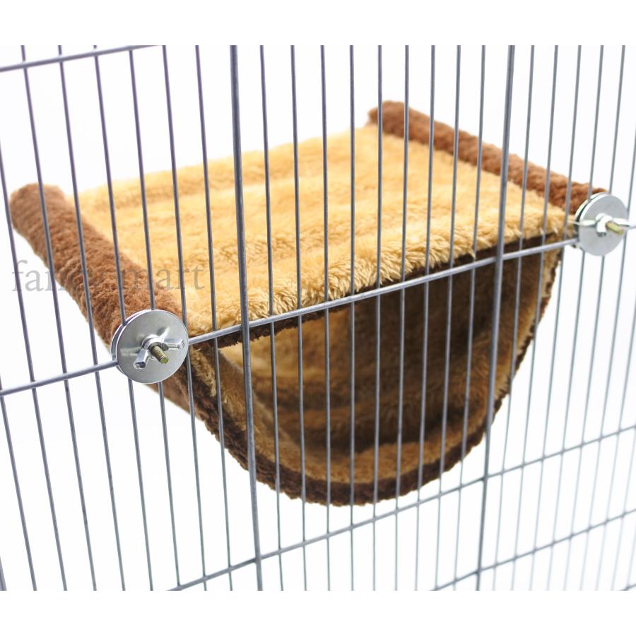 小動物 デグー ハムスター フクロモモンガ ハンモック 2層 小動物