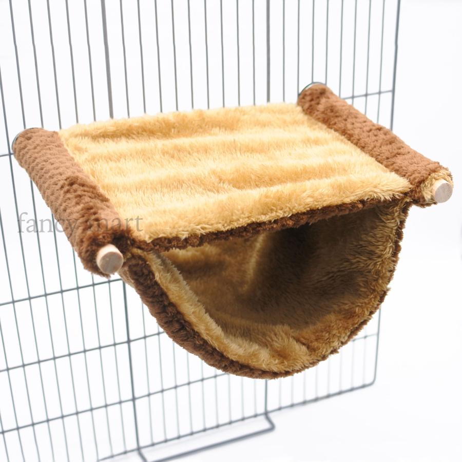 小動物 デグー ハムスター フクロモモンガ ハンモック 2層 小動物
