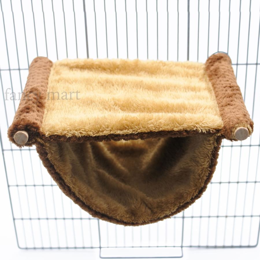 小動物 デグー ハムスター フクロモモンガ ハンモック 2層 小動物
