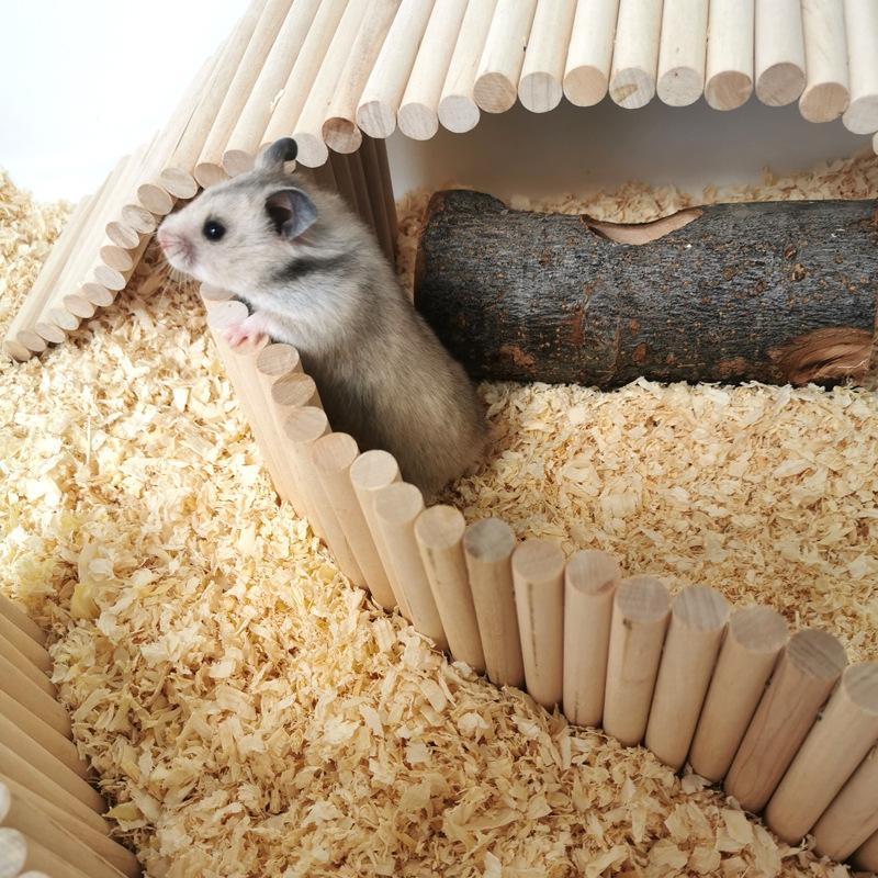 小動物 はしご 60cm ハムスター 木 階段 長い 変形 遊び場 曲がる