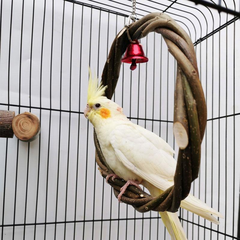 鳥 インコ 止まり木 丸型 サークル トイ 遊び場 天然木 セキセイ 鳥 インコ 止まり木 丸型 サークル トイ 遊び場 天然木 セキセイ