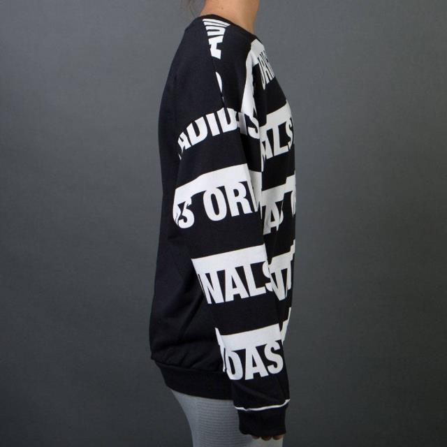 メーカー再生品 Adidas 服 Black Sweatshirt Trefoil Women Adidas 服 レディース アディダス トップス Nayastores Com