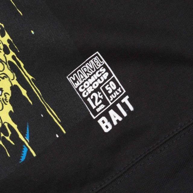 絶品 Spiderman Amazing Men Marvel X Bait 服 メンズ ベイト 服 Bait 346 Black Sweater Crew トップス