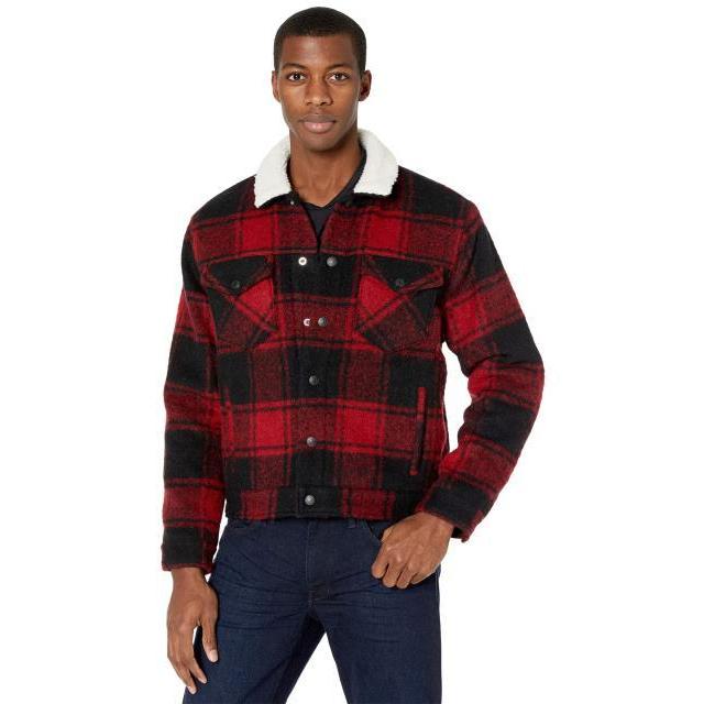 日本最大級 ラッキーブランド メンズ 服 Wool Trucker Jacket 偉大な Reservas Hoteisrio Com Br
