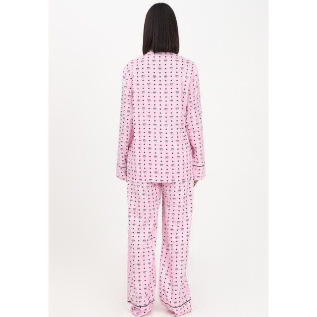 キアラフェラーニ レディース パジャマ LONG BUTTON-UP PAJAMAS Pyjamas fantasy print pink
