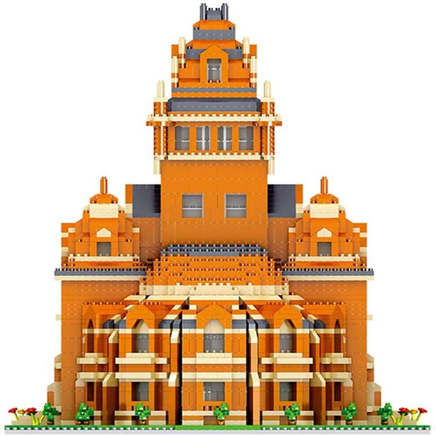 建物セット、ハーバード大学世界的に有名なランドマーク5370 +個のナノミニビルディングブロックキット、子供建設教育DIYおもちゃギフトの画像
