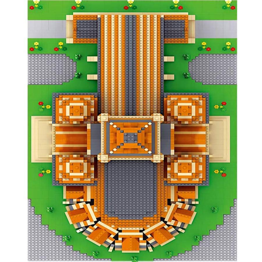 建物セット、ハーバード大学世界的に有名なランドマーク5370 +個のナノミニビルディングブロックキット、子供建設教育DIYおもちゃギフトの画像