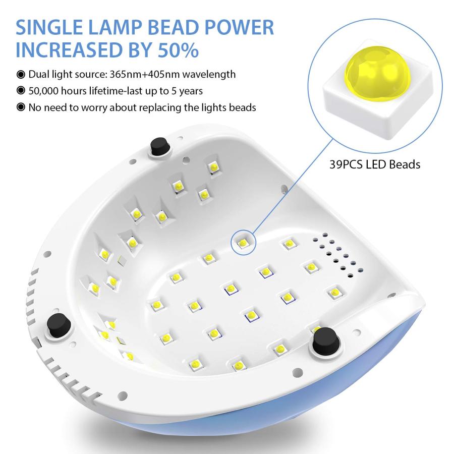 LEDネイルドライヤー ハイパワー LED硬化ライトの画像