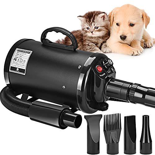 何でも揃う Urtzcoye Urtzcoye ノズル4種付 30 55 温度可調整 無段階風速制御 ペットブロワ ペットヘアードライヤー ペットドライヤー バス お風呂用品 Albinofoundation Org