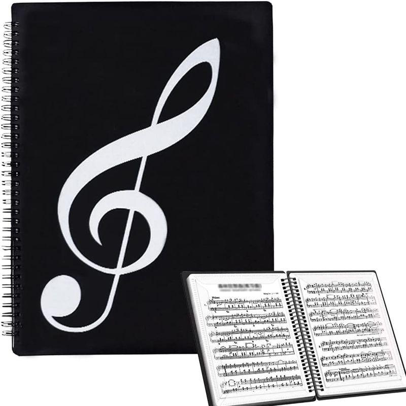楽譜 ファイル A4サイズ 40ページ 音楽 演奏  楽譜 音符 レッスン 黒