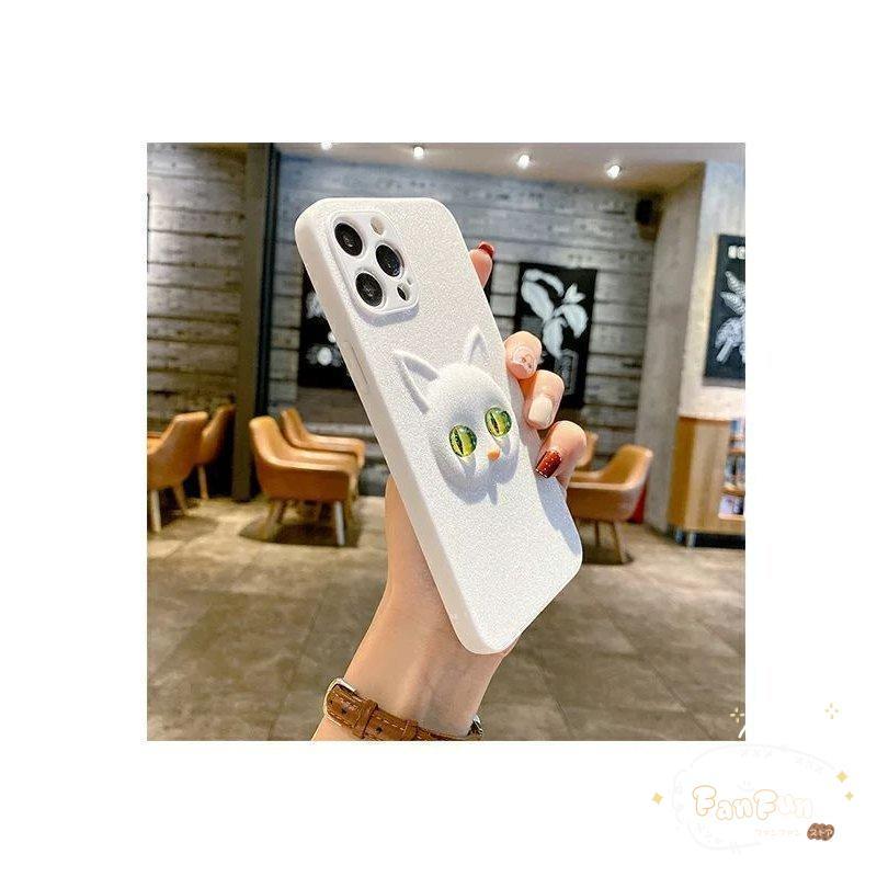 2COLOR★グリッター x 猫ちゃん デコ iphone ケース★アイフォンケース iphoneケース スマホケース iphone11 iphone11pro iphone11pro-max iphone12 iphone12pro｜fanfun-store｜15